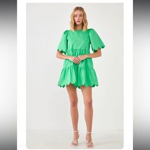 Medium English Factory green dress
